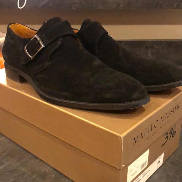 Mens Black Suede Dress Shoes main image 4